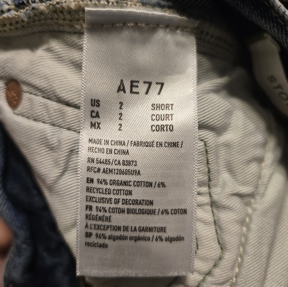 American Eagle Outfitters AE77 Stovepipe Jeans | Size 2 Short - Picture 7 of 7